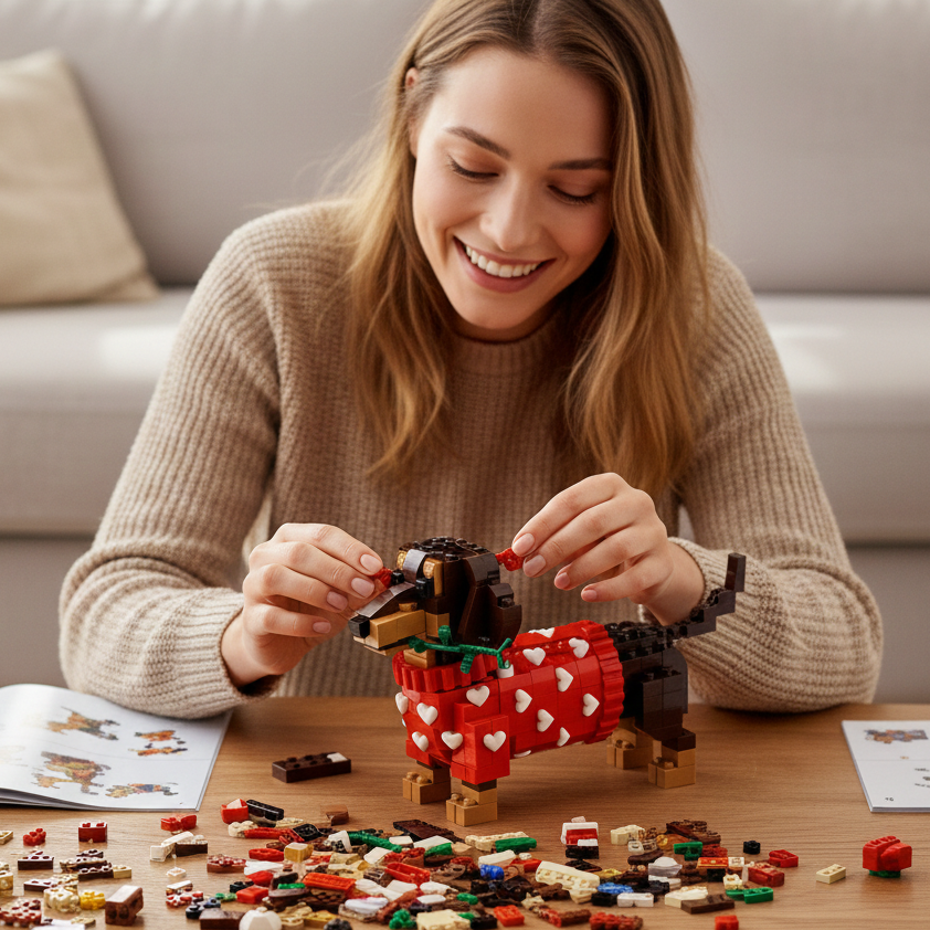 Mia Ottawa - Love Dachshund Brick Set