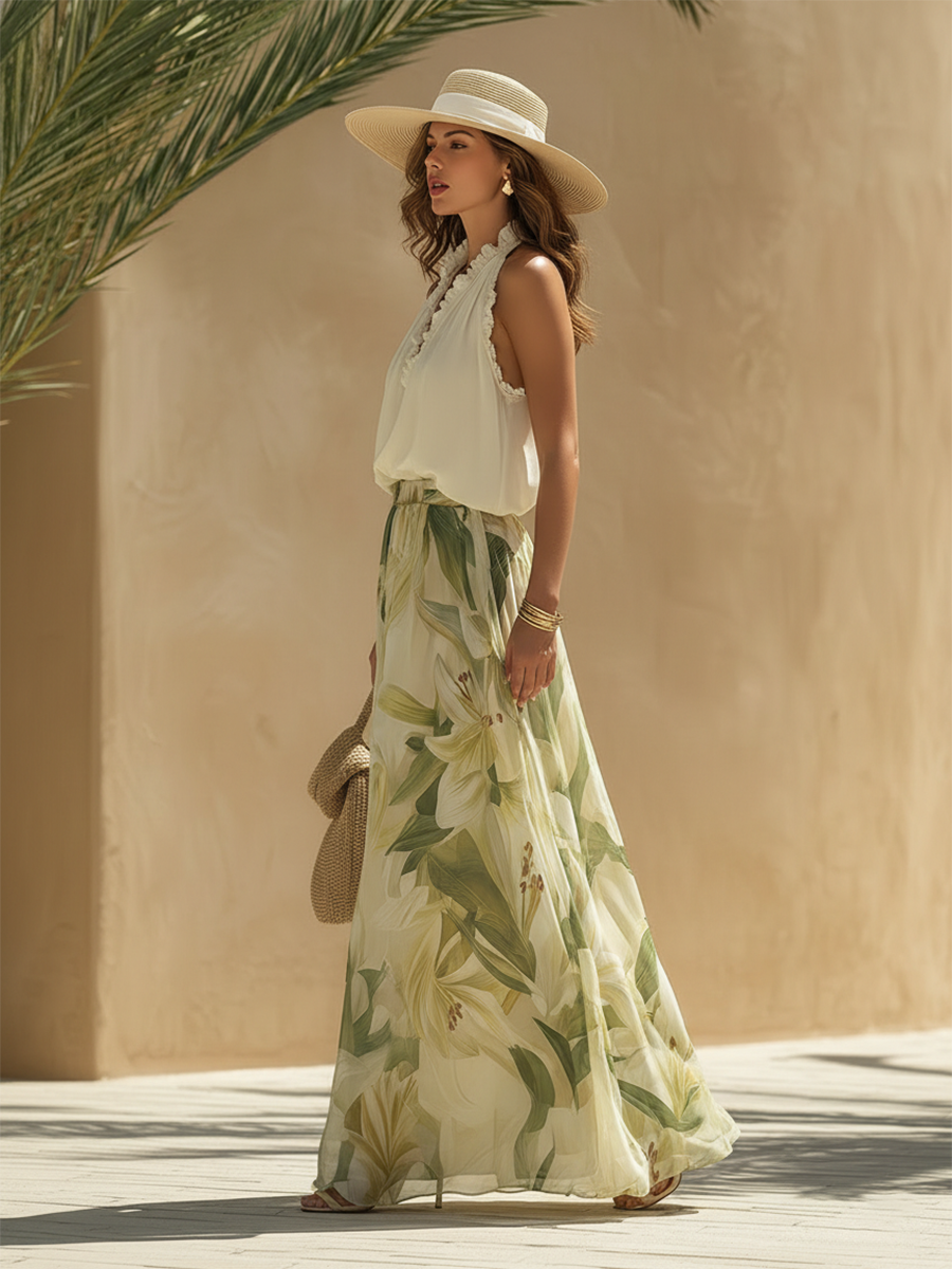Lysandre Silk-Blend Resort Set