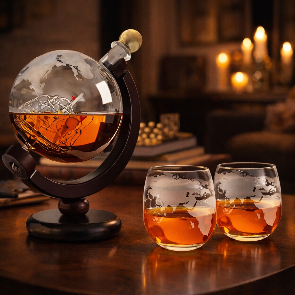Mia Ottawa - World Map Decanter Set