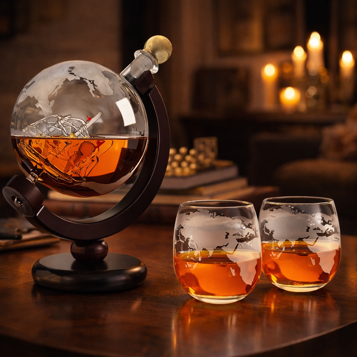 Mia Ottawa - World Map Decanter Set
