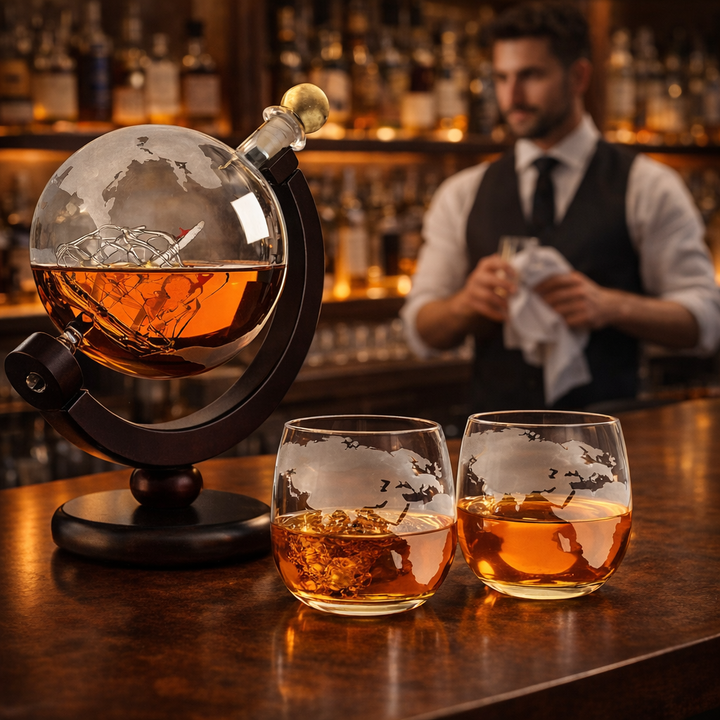 Mia Ottawa - World Map Decanter Set