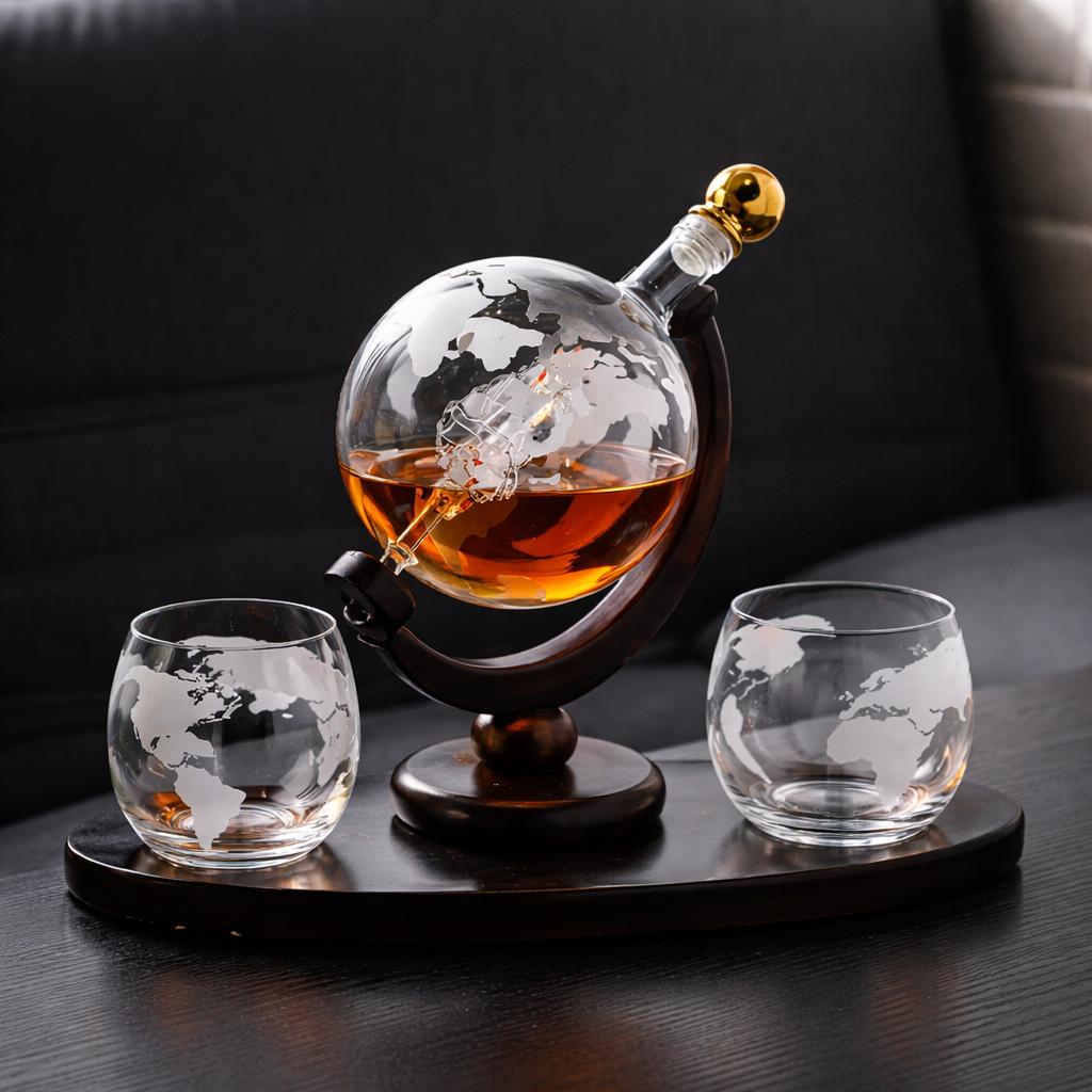 Mia Ottawa - World Map Decanter Set