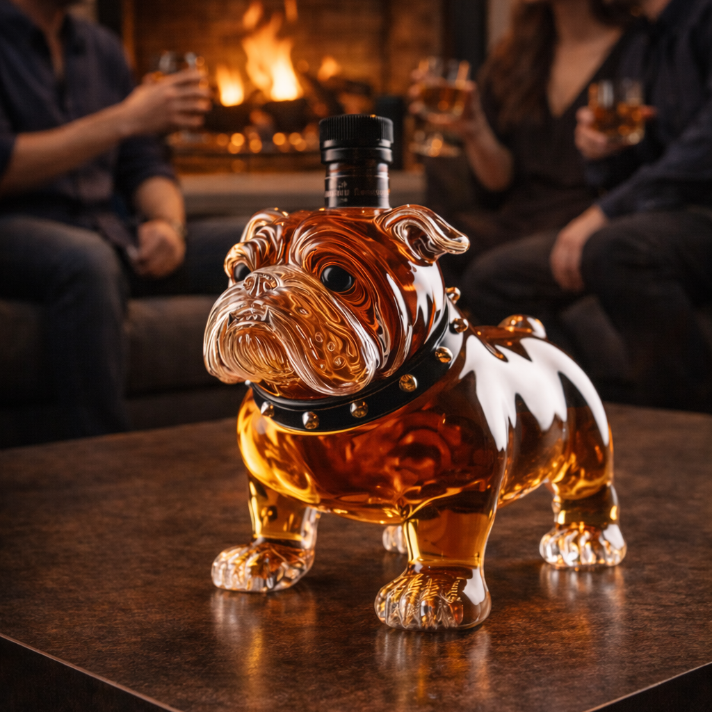 Mia Ottawa - Bulldog Whisky Flask
