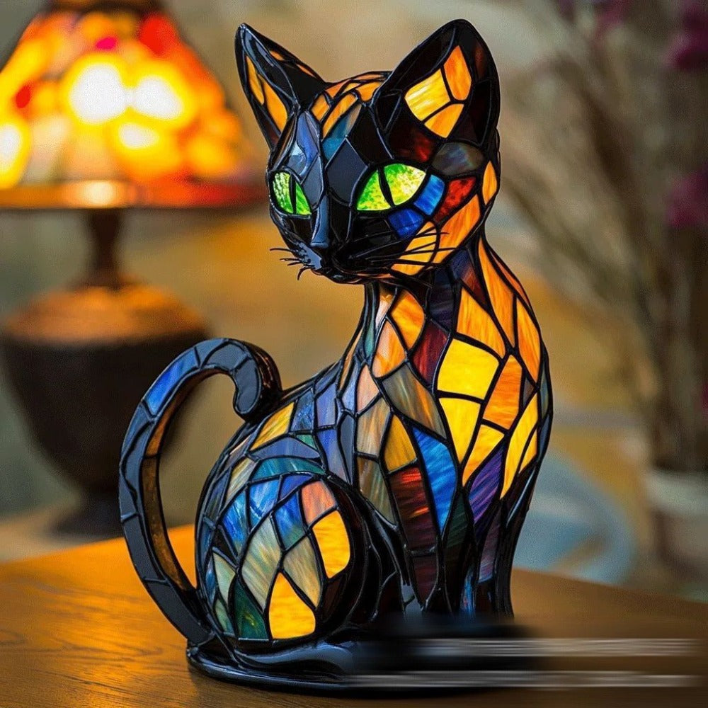 Mia Ottawa - Artistic Cat Figurine Lamp