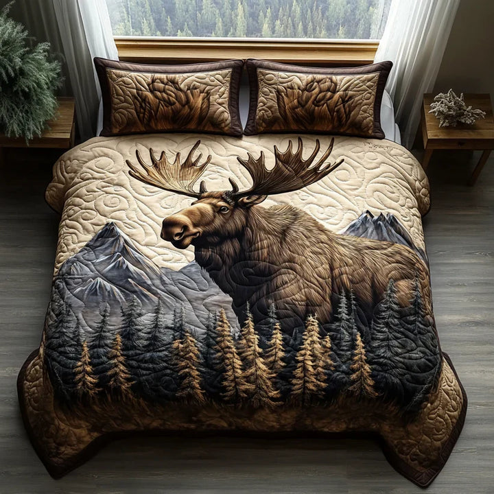 Mia Ottawa - 3-Piece Quilted Bedding Set with Animal Motif