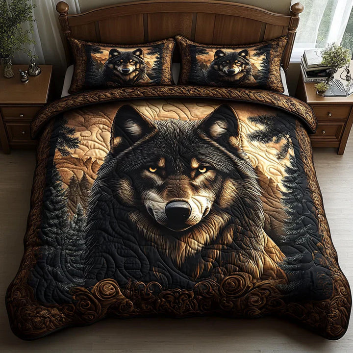Mia Ottawa - 3-Piece Quilted Bedding Set with Animal Motif
