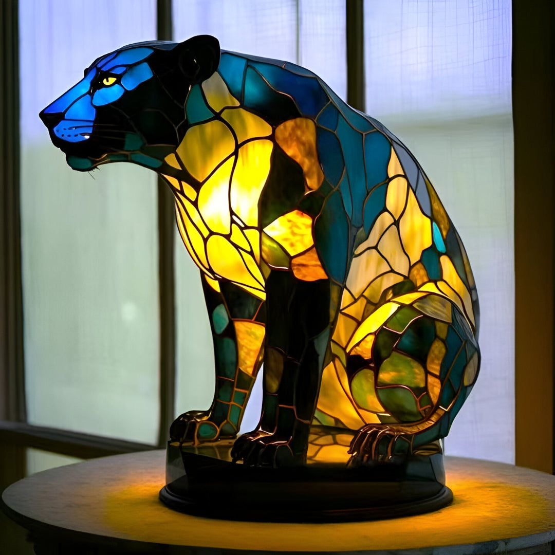 Mia Ottawa - Panther Glass Lamp