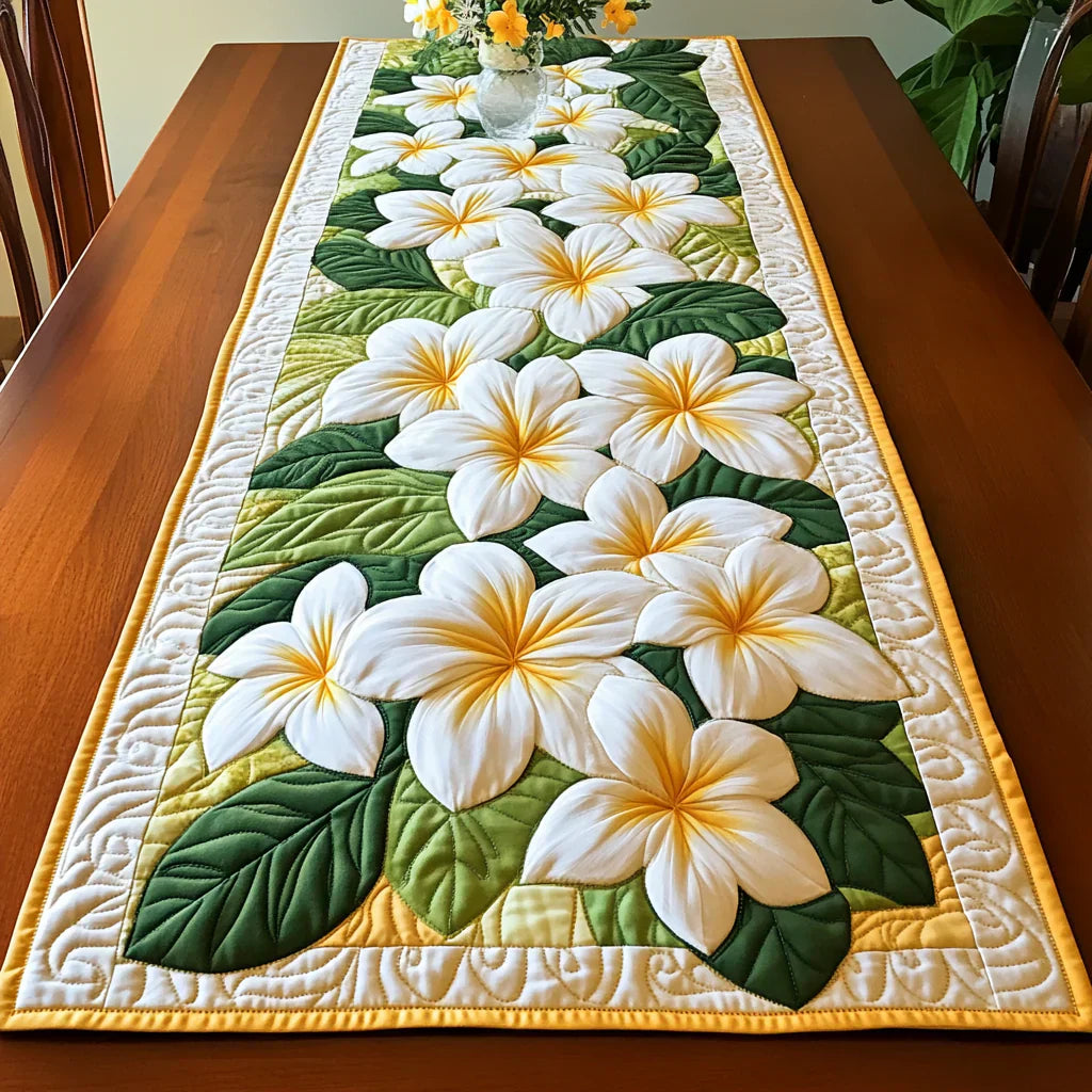 Mia Ottawa - Frangipani Quilted Table Runner