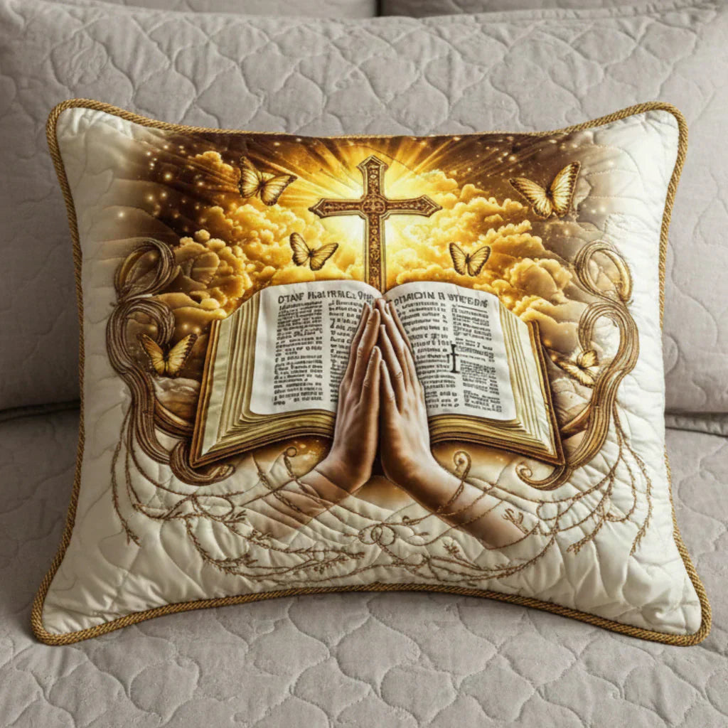 Mia Ottawa - Quilted Prayer and Scripture Cushion Cover