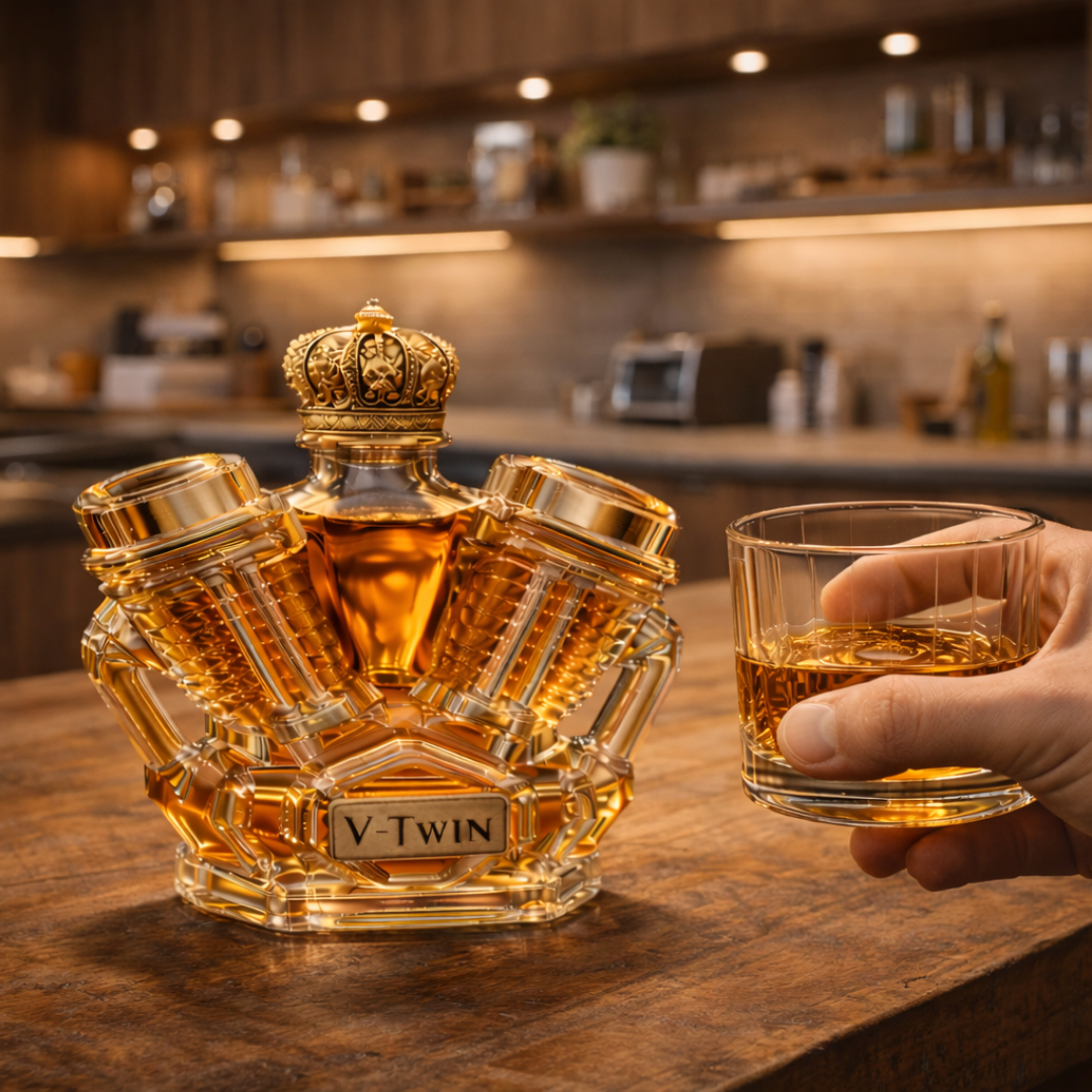 Mia Ottawa - V-Twin Whisky Flask