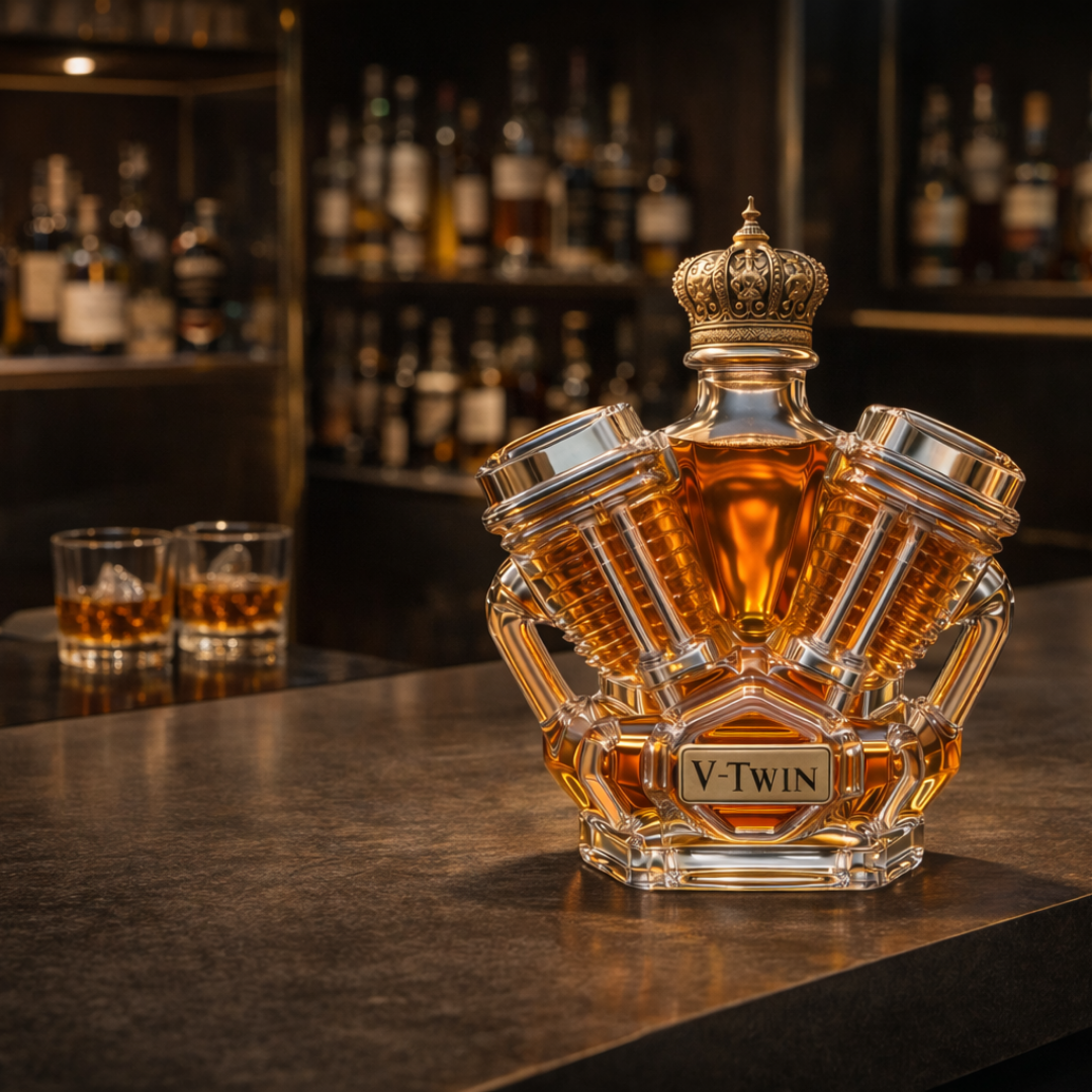 Mia Ottawa - V-Twin Whisky Flask