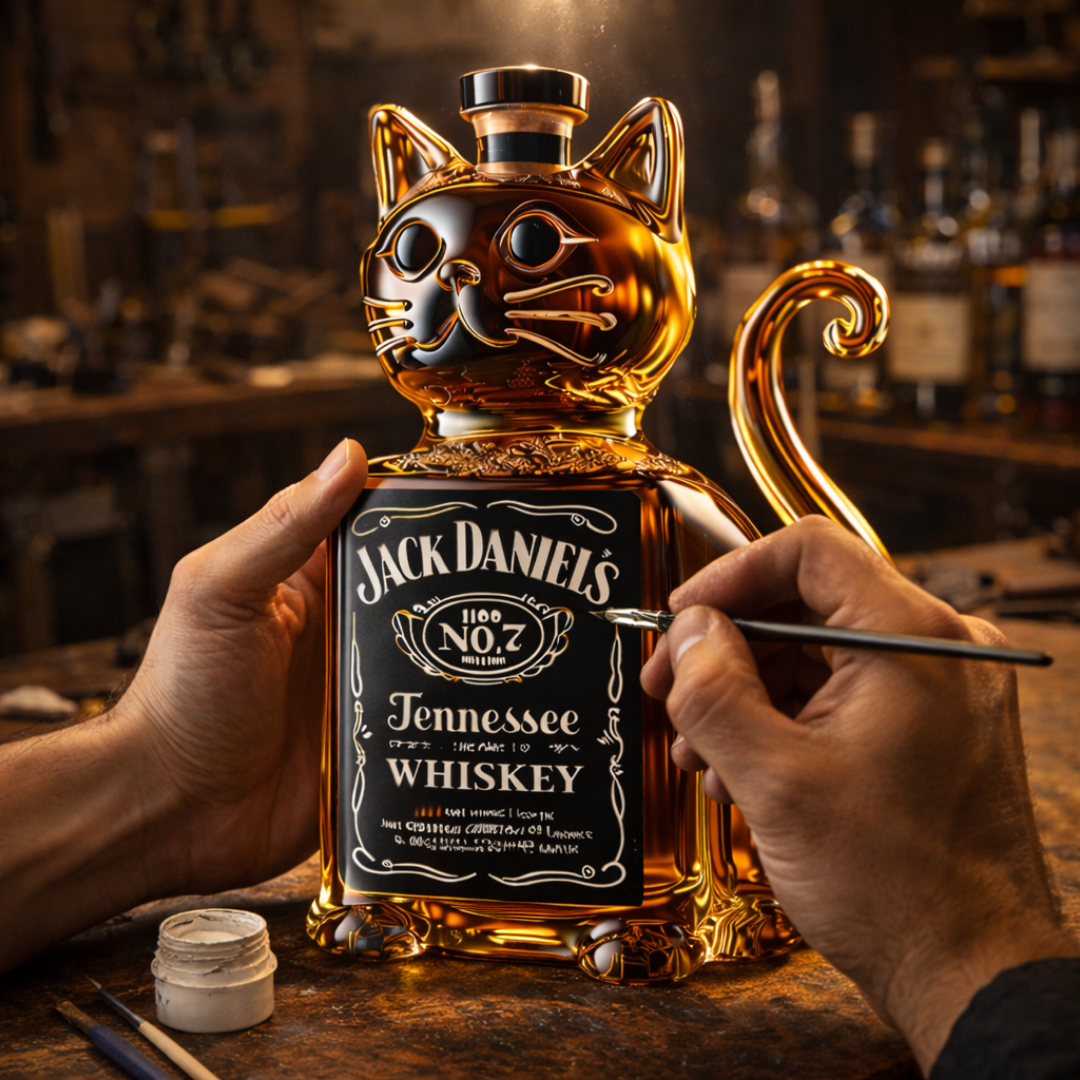 Mia Ottawa - Whiskey Cat Decorative Bottle