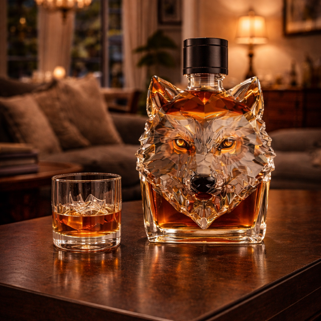 Mia Ottawa - Wolf Head Whisky Decanter