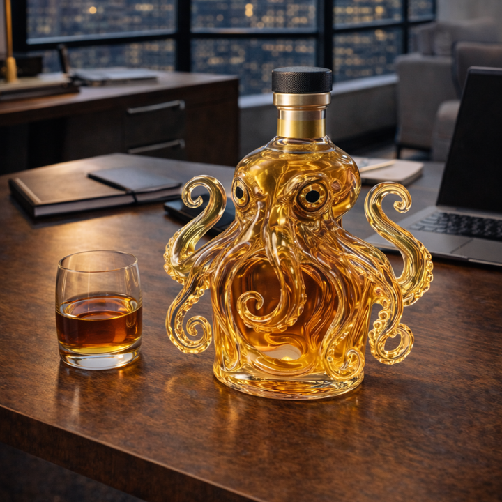 Mia Ottawa - Octopus Design Whisky Bottle