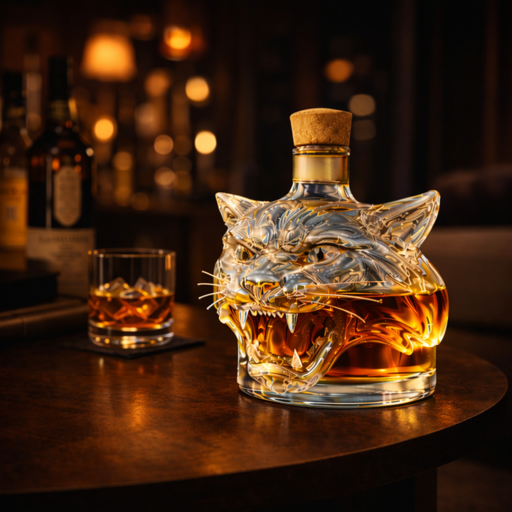 Mia Ottawa - Tiger Whisky Flask