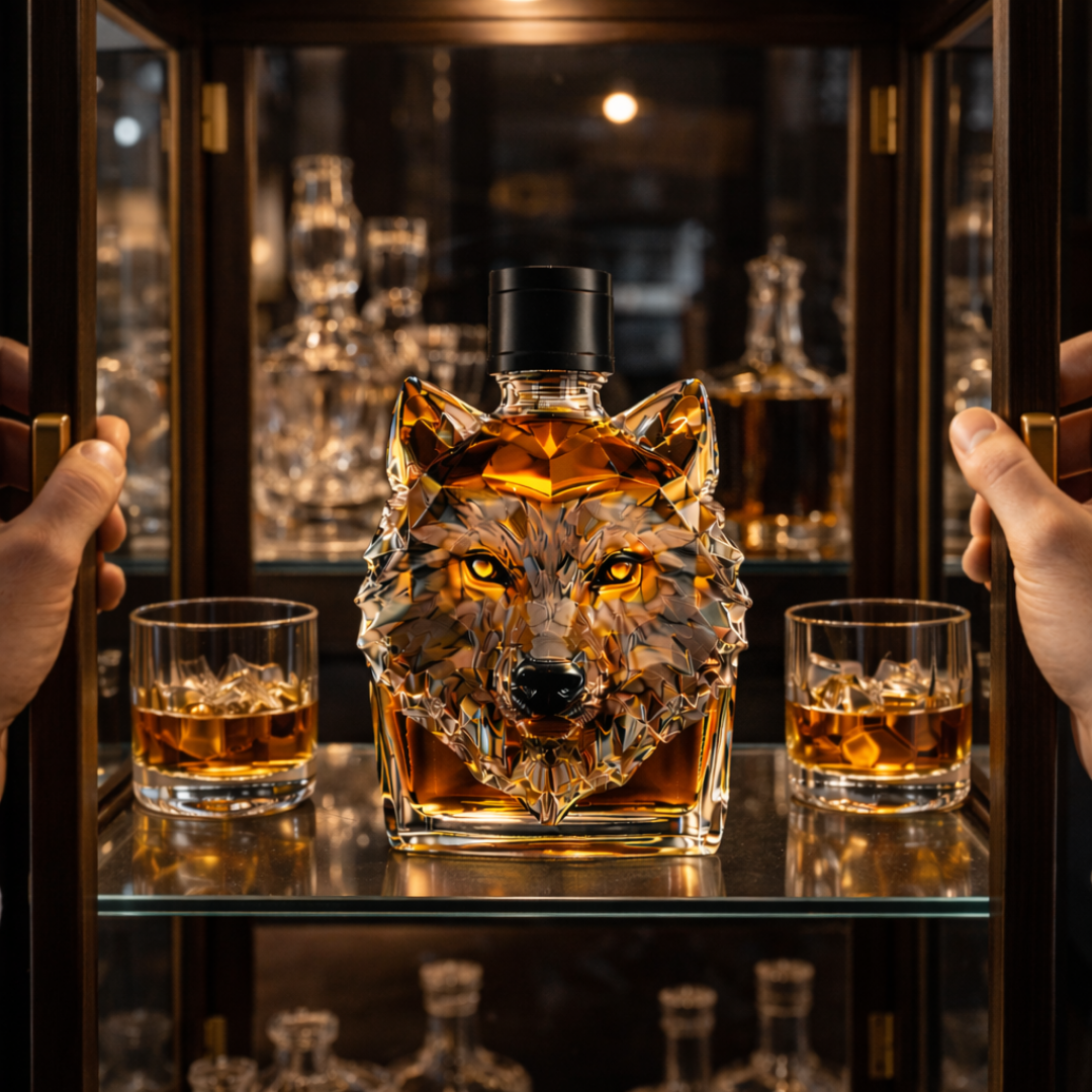 Mia Ottawa - Wolf Head Whisky Decanter