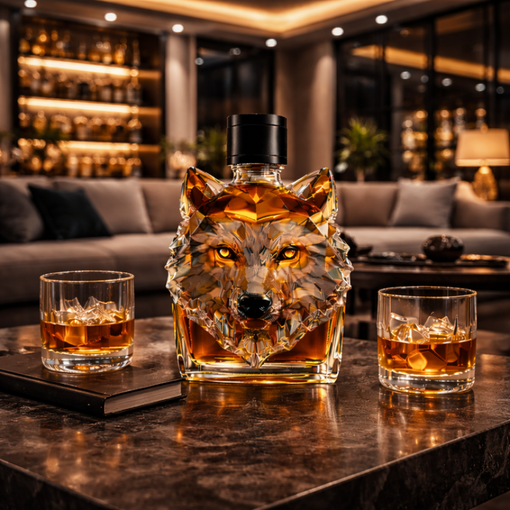 Mia Ottawa - Wolf Head Whisky Decanter