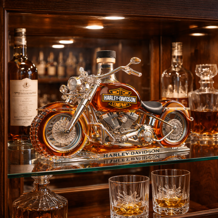 Mia Ottawa - Motorcycle-Shaped Whiskey Collectible Bottle