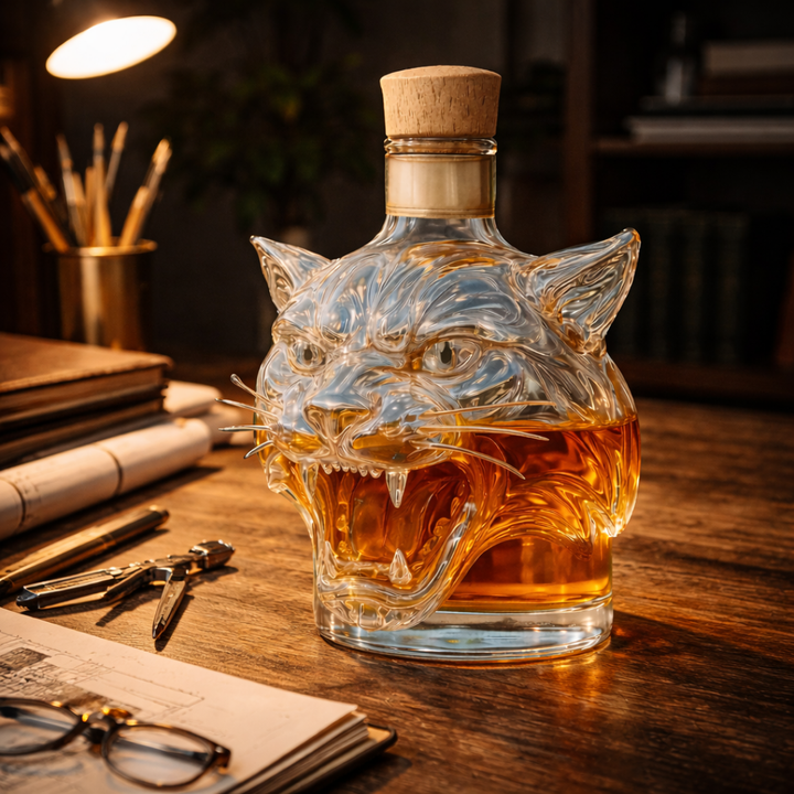 Mia Ottawa - Tiger Whisky Flask