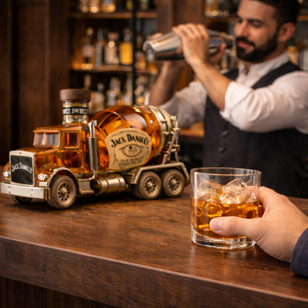 Mia Ottawa - Truck-Themed Whisky Flask