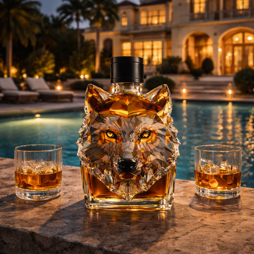 Mia Ottawa - Wolf Head Whisky Decanter