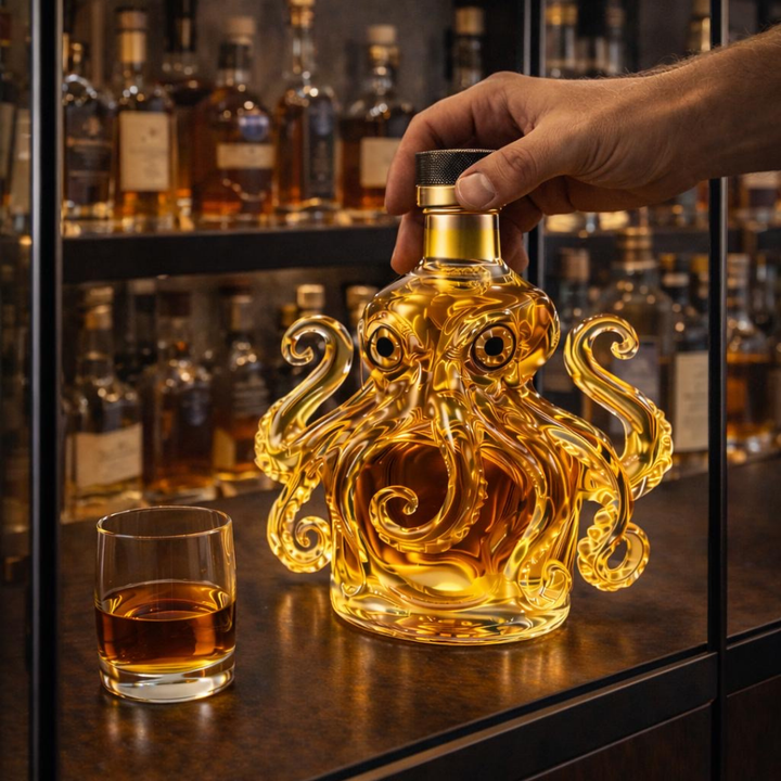 Mia Ottawa - Octopus Design Whisky Bottle
