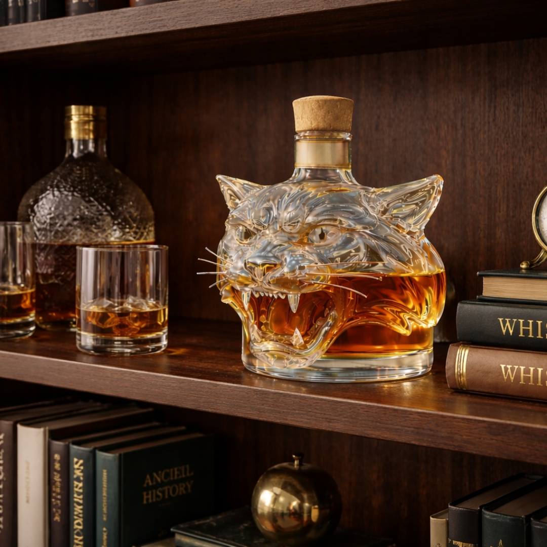 Mia Ottawa - Tiger Whisky Flask