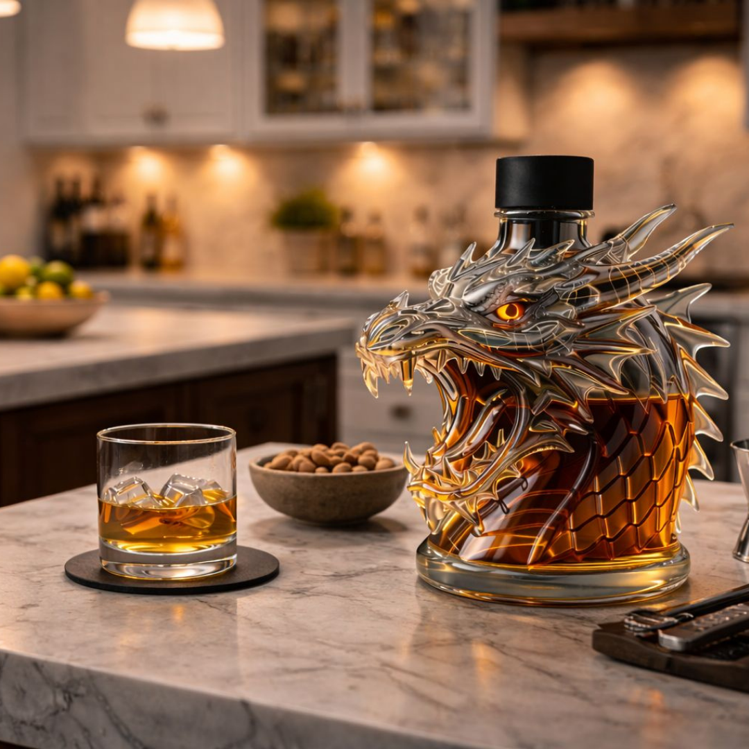 Mia Ottawa - Dragon Head Whisky Flask