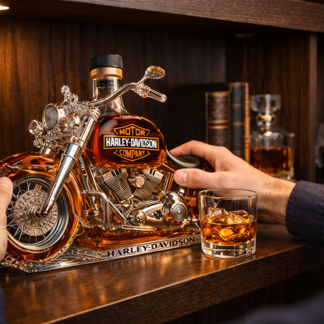 Mia Ottawa - Motorcycle-Shaped Whiskey Collectible Bottle