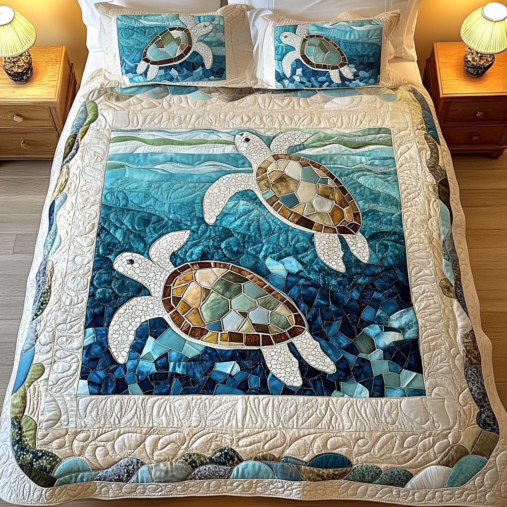 Mia Ottawa - Sea Turtle Quilted Bedding Set