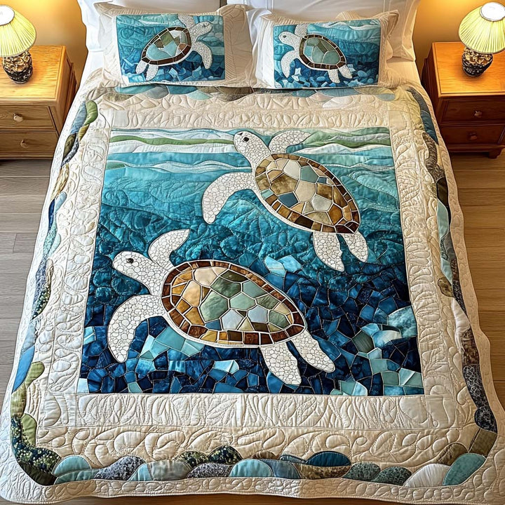 Mia Ottawa - Sea Turtle Quilted Bedding Set