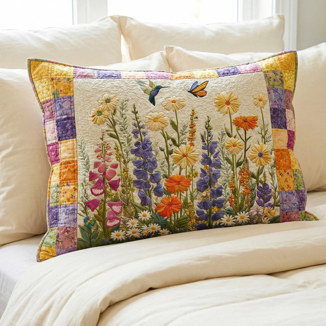 Mia Ottawa - Timeless Floral Quilted Pillow Cover