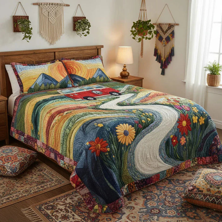 Mia Ottawa - Retro Journey Quilted Bedding Set