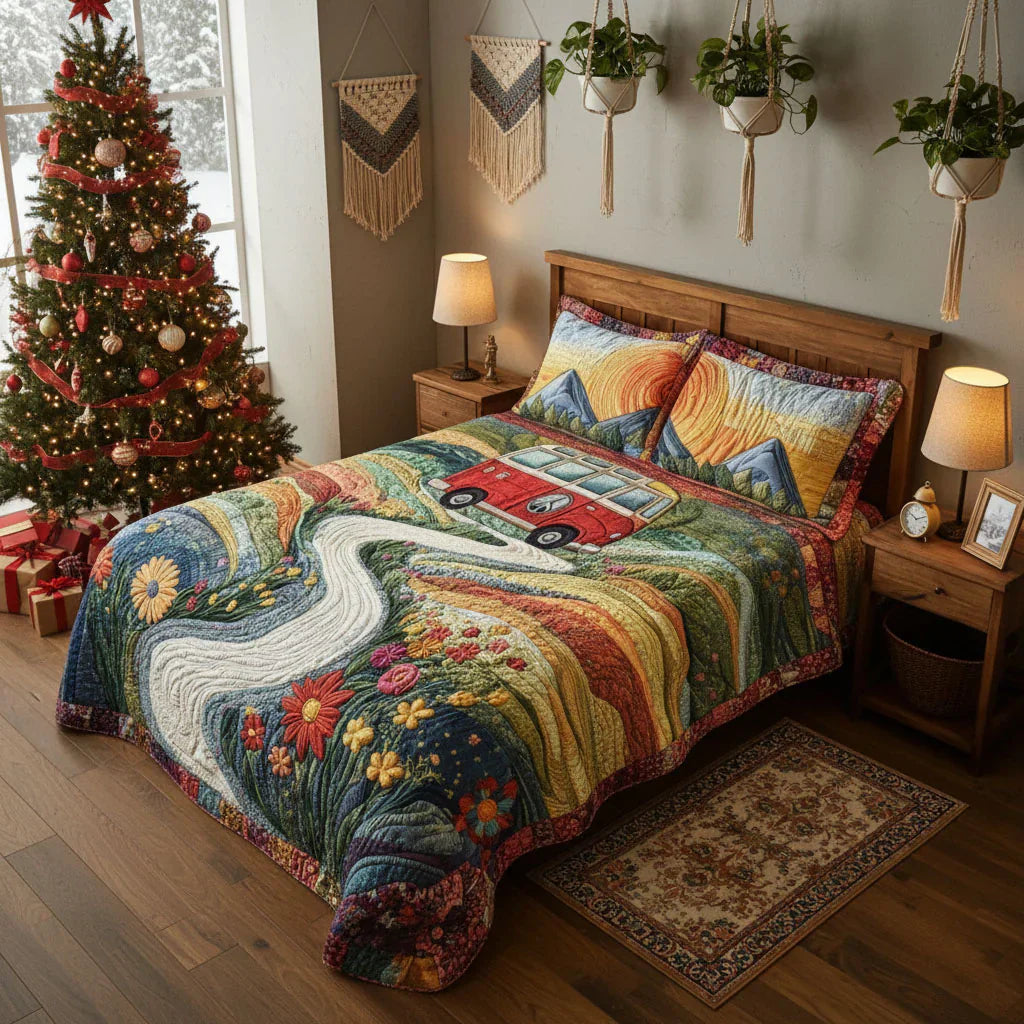 Mia Ottawa - Retro Journey Quilted Bedding Set