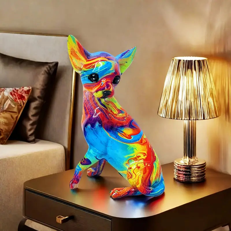 Mia Ottawa - Resin Chihuahua Lamp