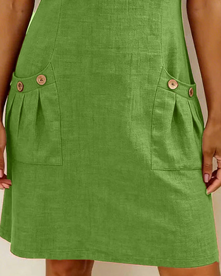 Manon Linen Zip Dress