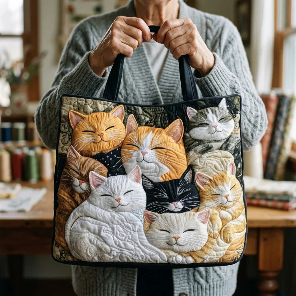 Mia Ottawa - Quilted Cat Tote Bag