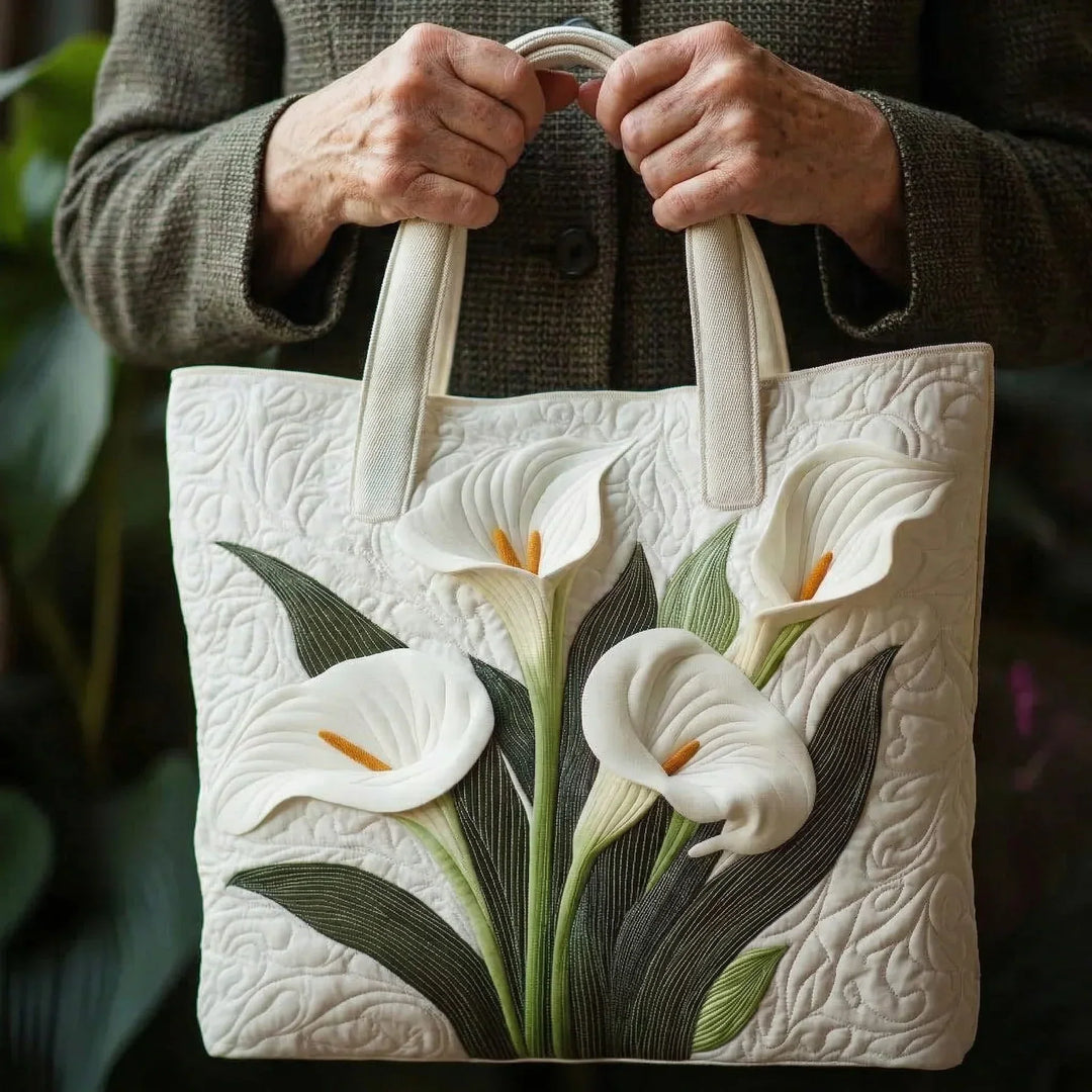 Mia Ottawa - Quilted Tote Bag with Floral Design