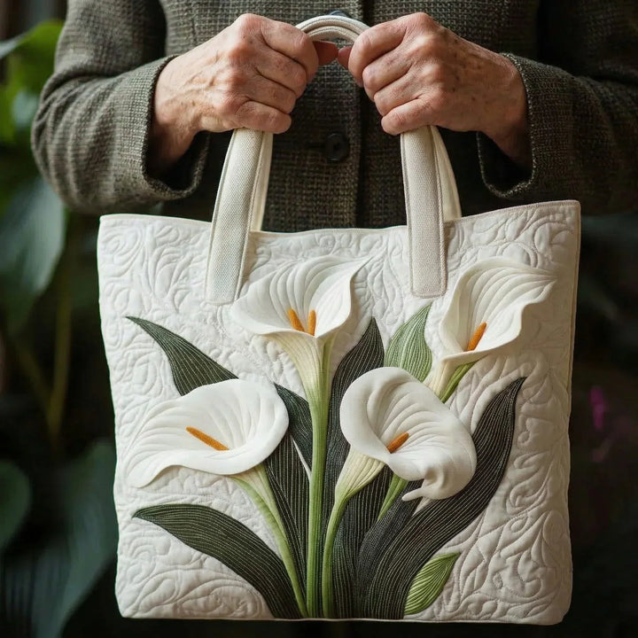 Mia Ottawa - Quilted Tote Bag with Floral Design
