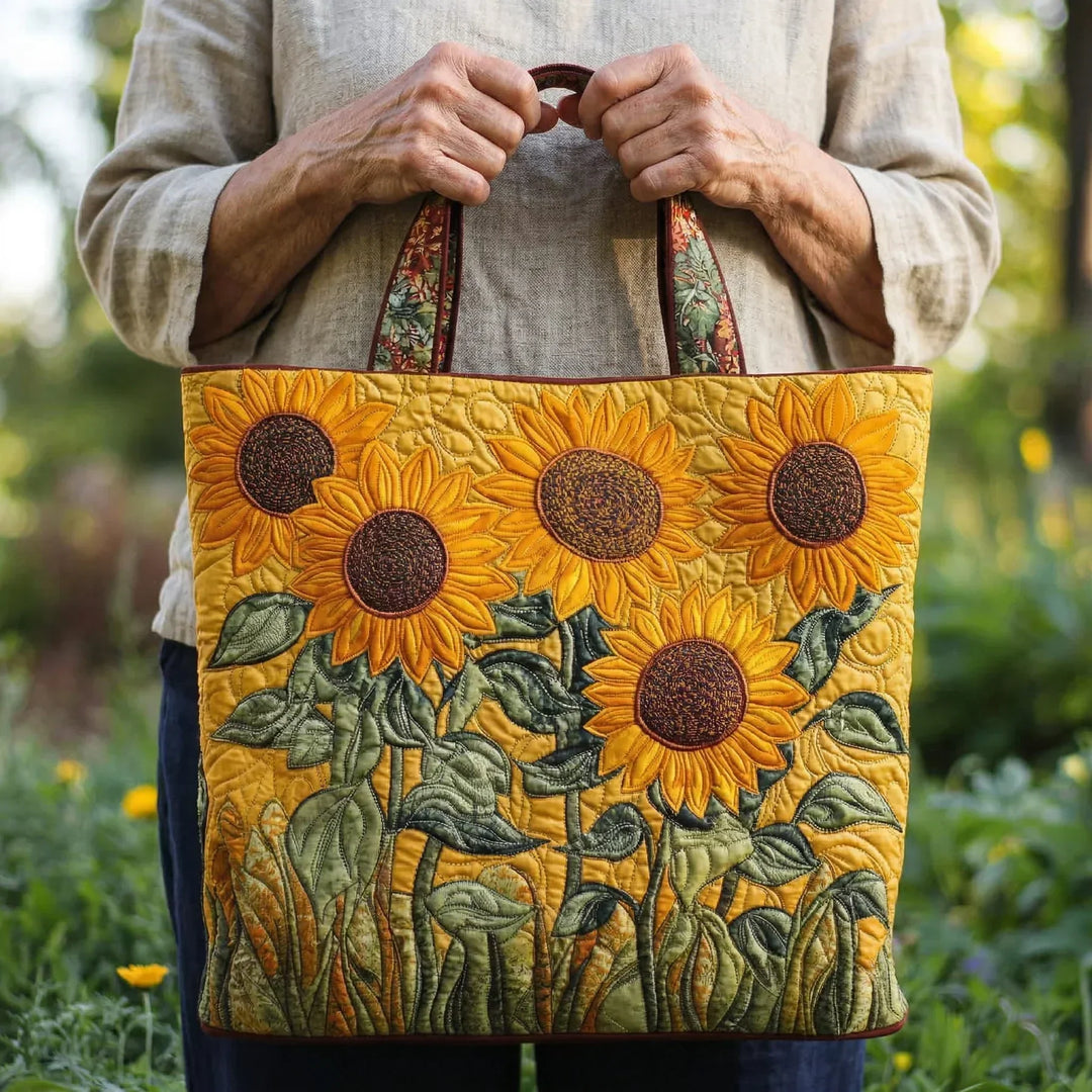Mia Ottawa - Quilted Sunflower Tote Bag