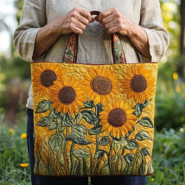 Mia Ottawa - Quilted Sunflower Tote Bag