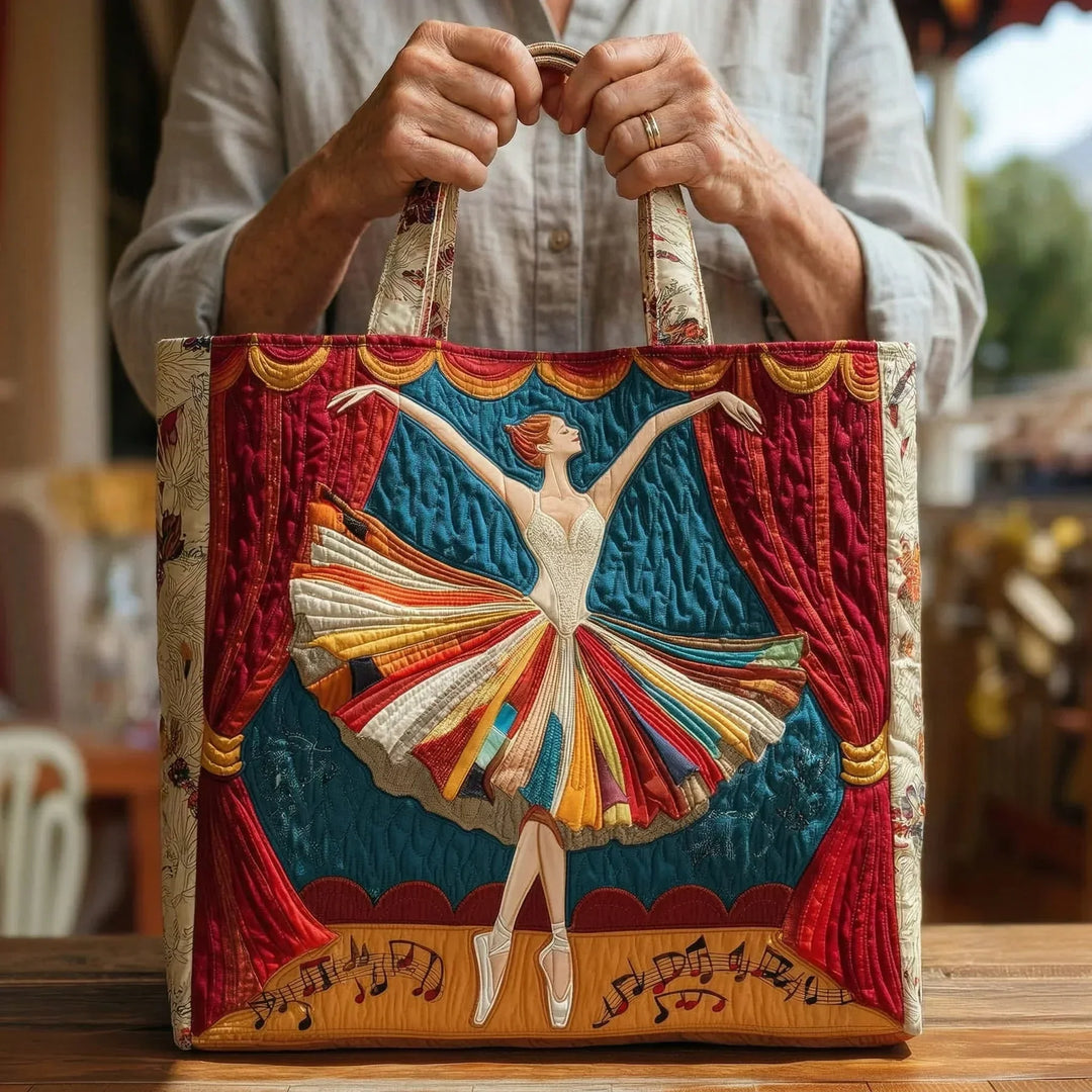Mia Ottawa - Quilted Tote Bag with Ballerina Design