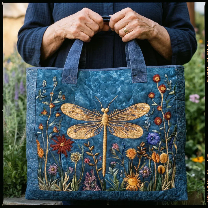 Mia Ottawa - Embroidered Dragonfly Tote
