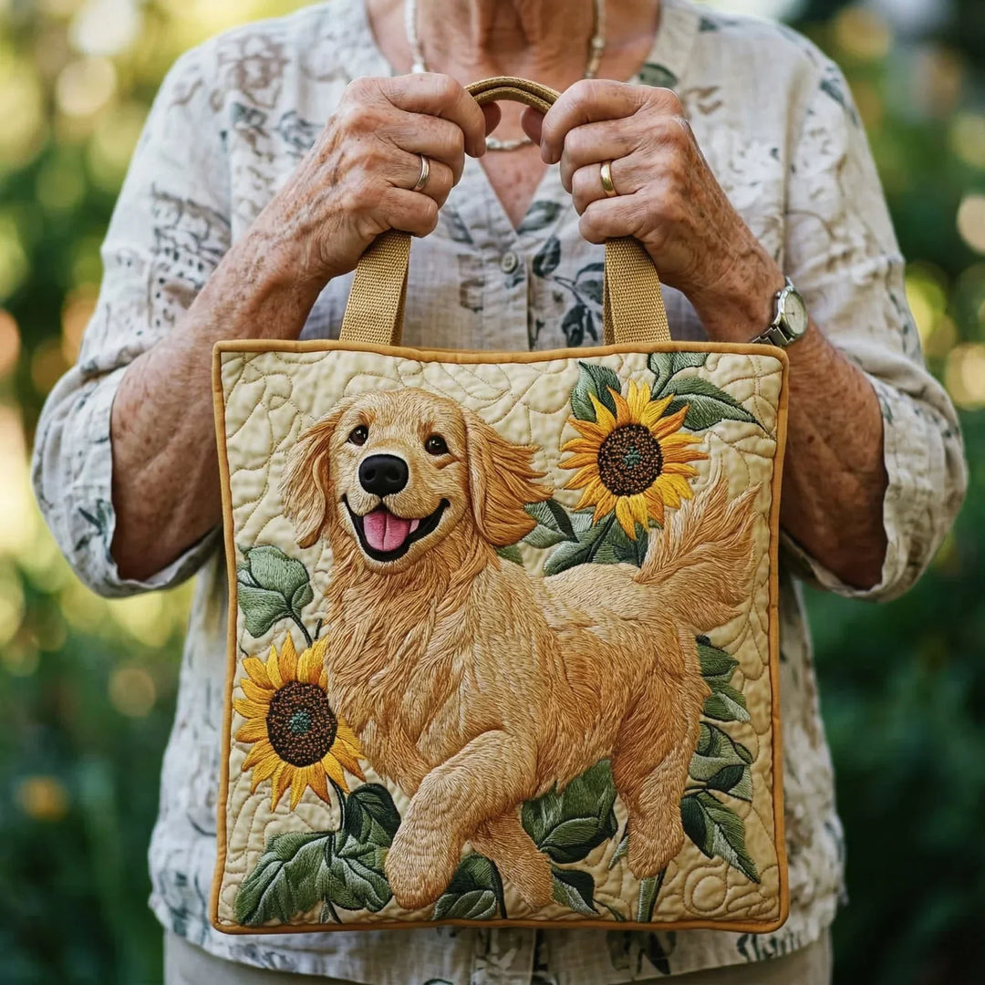 Mia Ottawa - Golden Retriever Padded Tote Bag